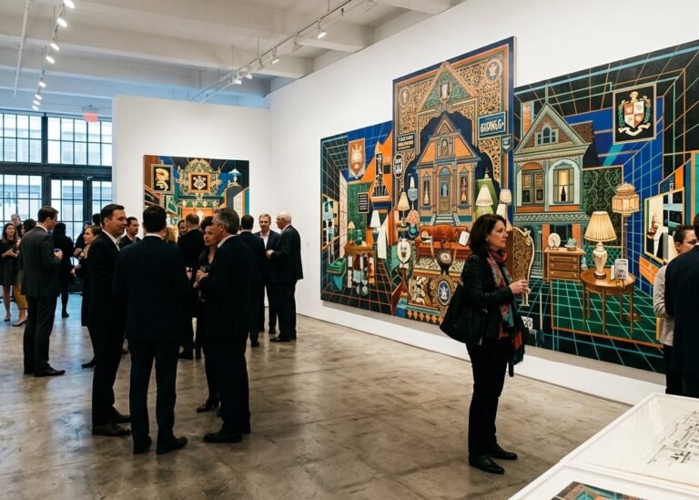 Lari Pittman: The Remedy of Analog Space and Time at Lehmann Maupin (Chelsea)
